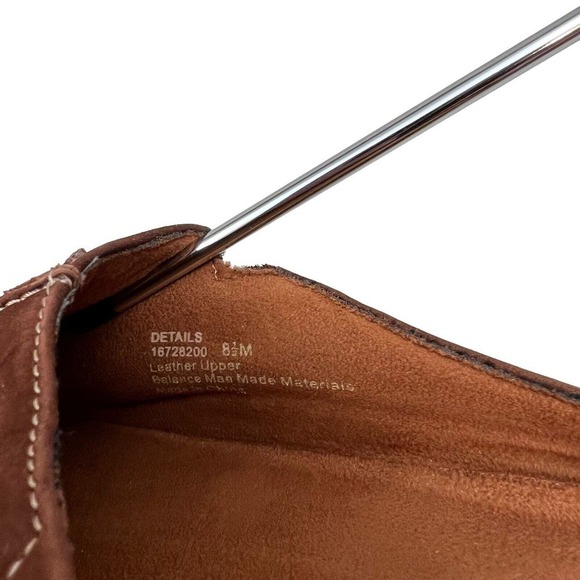 Naturalizer Loafer Slip On‎ Suede Bow Detailing Cap Toe Brown Women Size 8.5M - Picture 7 of 8